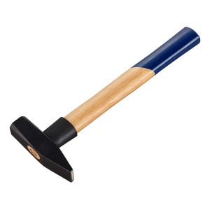 LUX Schlosserhammer 500g mit Eschenstiel und schwarzem Hammerkopf.