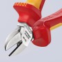 Knipex VDE Seitenschneider, 140mm, verchromt, mit rot-gelben Griffen. Zange für präzise Schnitte.