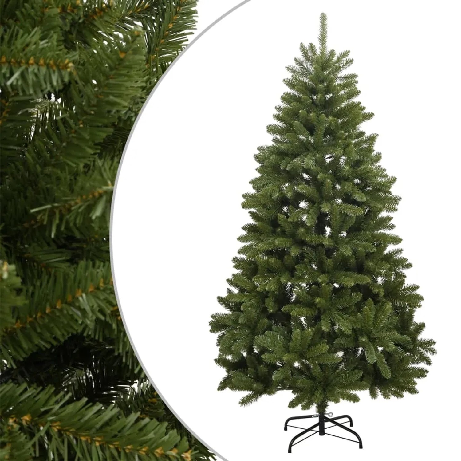 vidaXL Künstlicher Weihnachtsbaum Klappbar mit Ständer Grün 270 cm 357782