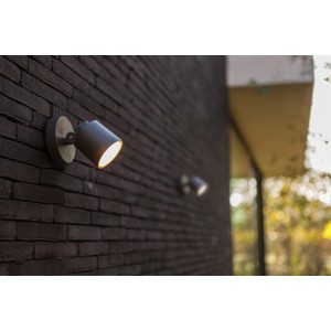 Lutec LED-Außenwandspot Explorer, schwenkbar, für stimmungsvolle Beleuchtung im Außenbereich.