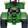 BIG Kindertraktor Fendt Geräteträger mit verstellbarem Sitz, grüne Ausführung.