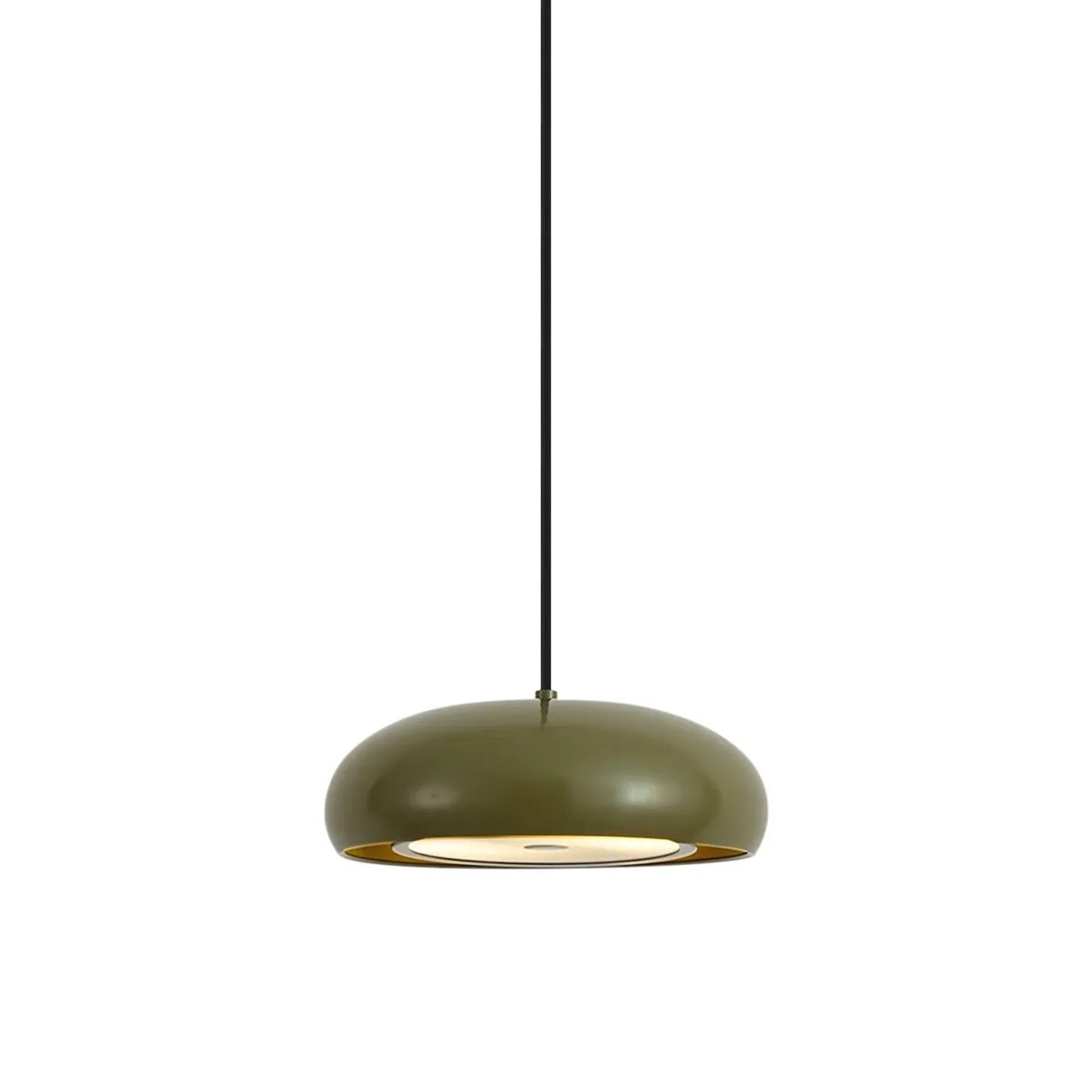 QAZQA Retro Pendelleuchte Grün mit Metallschirm 2 Flammig Macaron