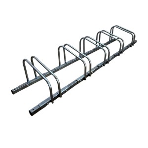 Schulte Fahrradparkständer für 5 Fahrräder, verzinkter Stahl.