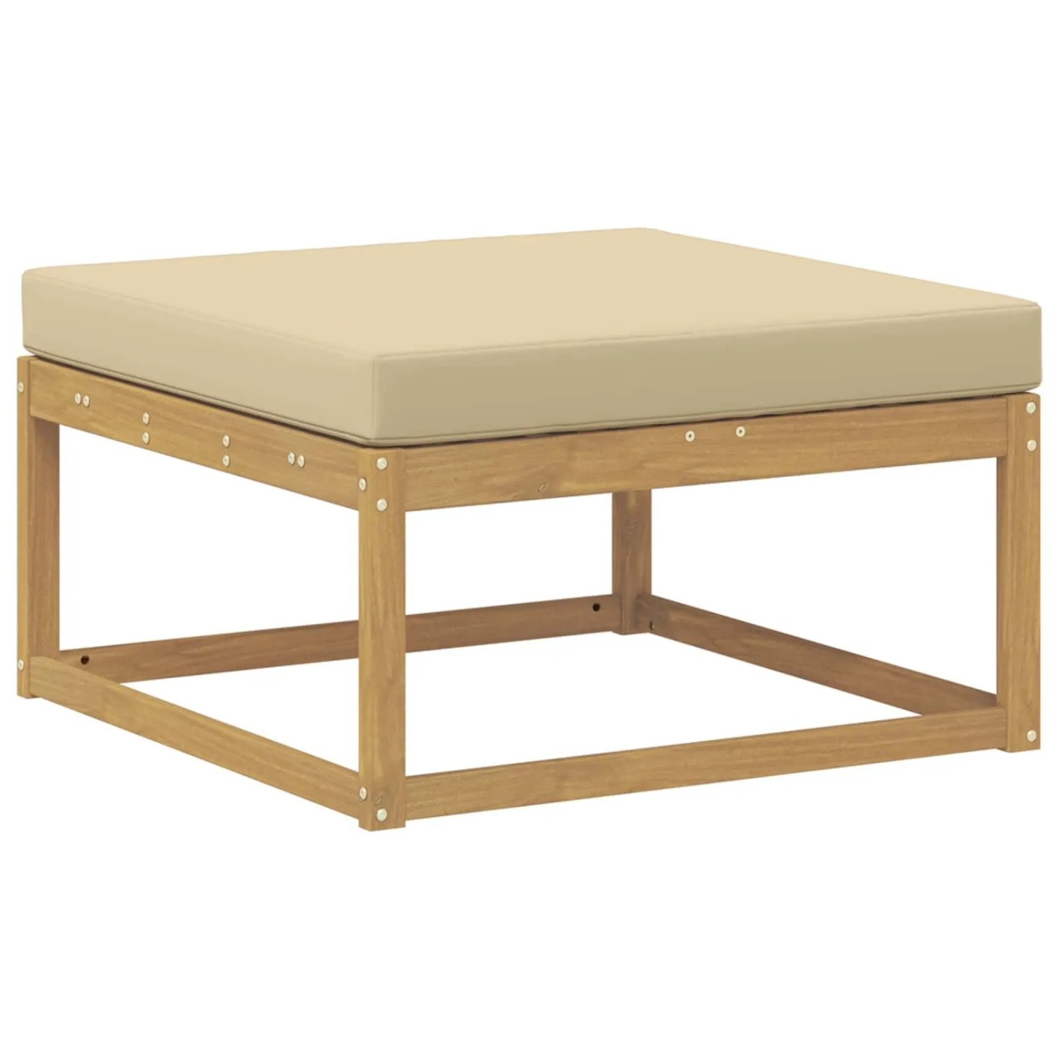 vidaXL Outdoor-Fußhocker Polyester Weiß 901534