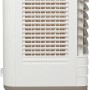 Luftkühler 60 l in Weiß-Braun, mobiles Klimagerät mit Rollen für Räume bis 60 m².