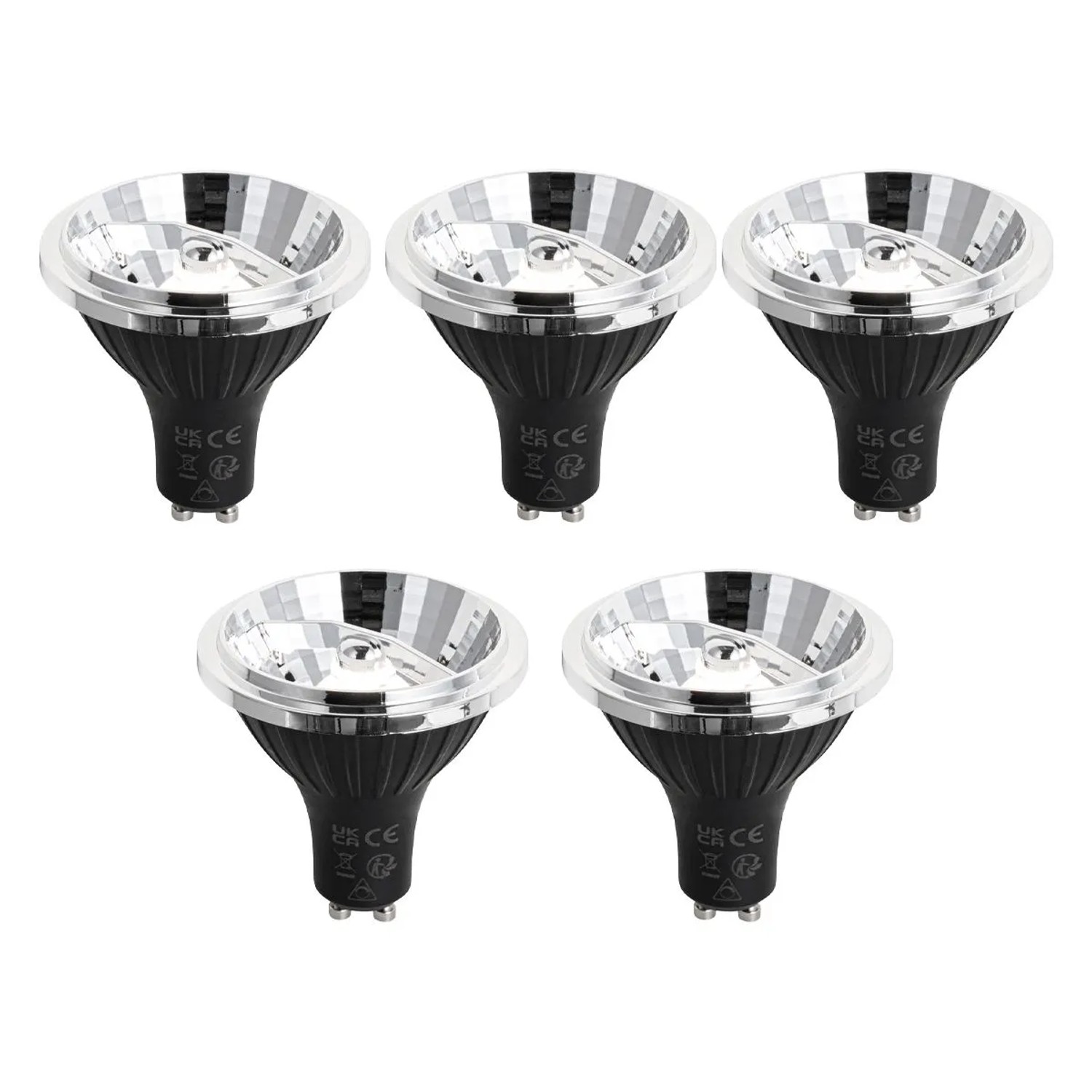 LUEDD 5er Set Dimmbare GU10 LED Leuchtmittel 70mm 6,5W 600lm 4000K