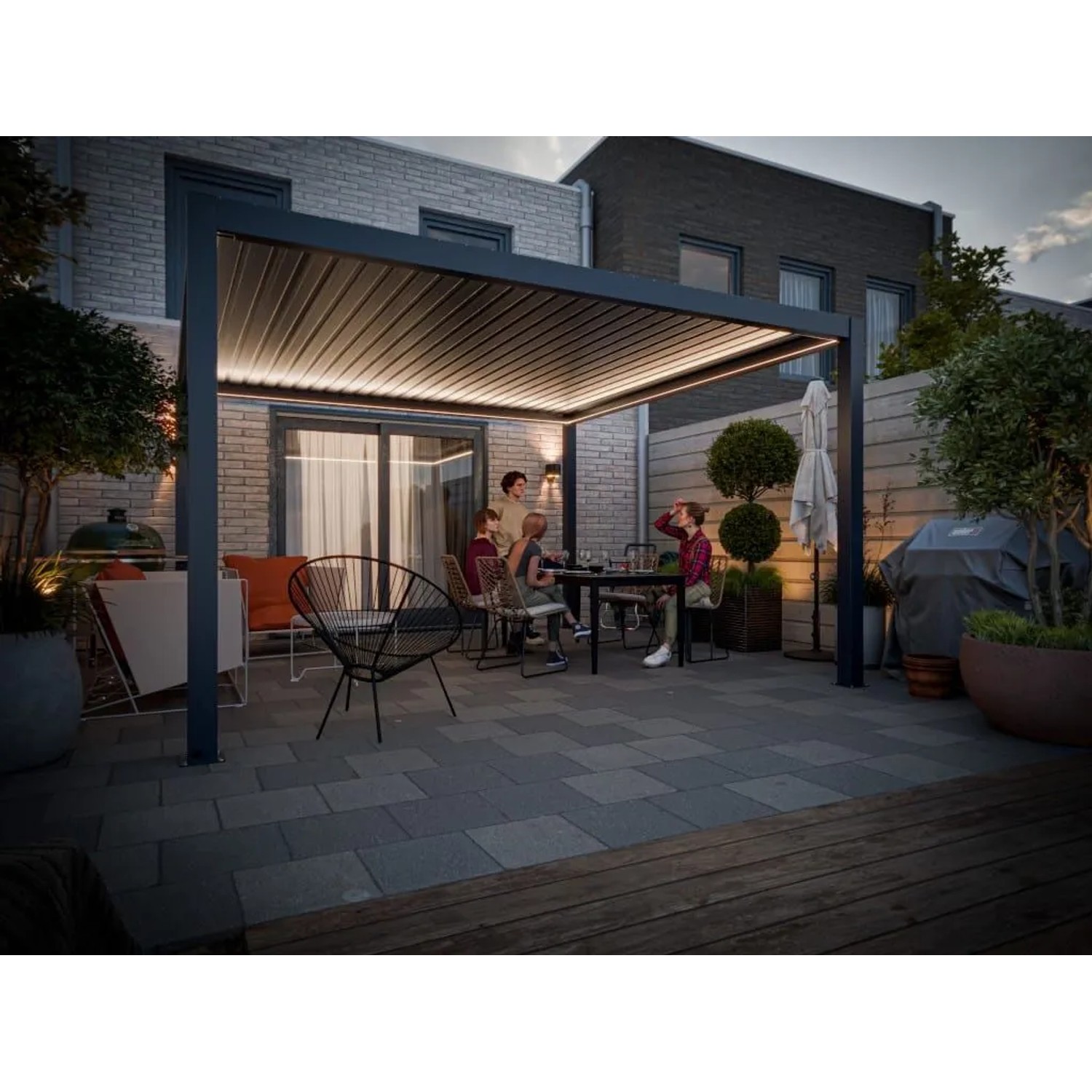 Outgarden Beleuchtungs-KIT Warmweiß für Alu-Pergola Brisa