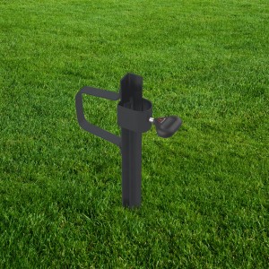 Doppler Rasendorn, anthrazit, für Rohre bis 3,2 cm. Schirmständer für flexible Nutzung im Garten.