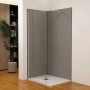 Duschparadies 120 x 100 x 210cm Duschrückwand Duschrückwände Wandverkleidung Premium Aluverbundplatte 3mm Fliesenersatz Zementgrau_4