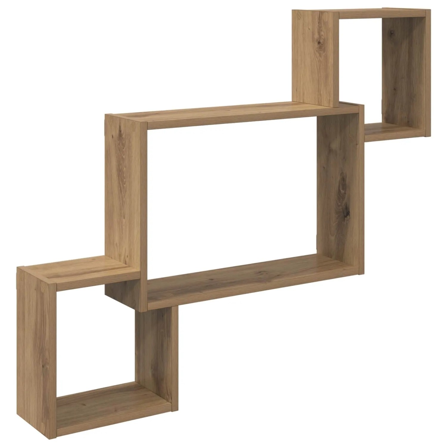 vidaXL Wandregal Wandhalterung Artisan-Eiche 91,5 x 15 x 76 cm 8012123