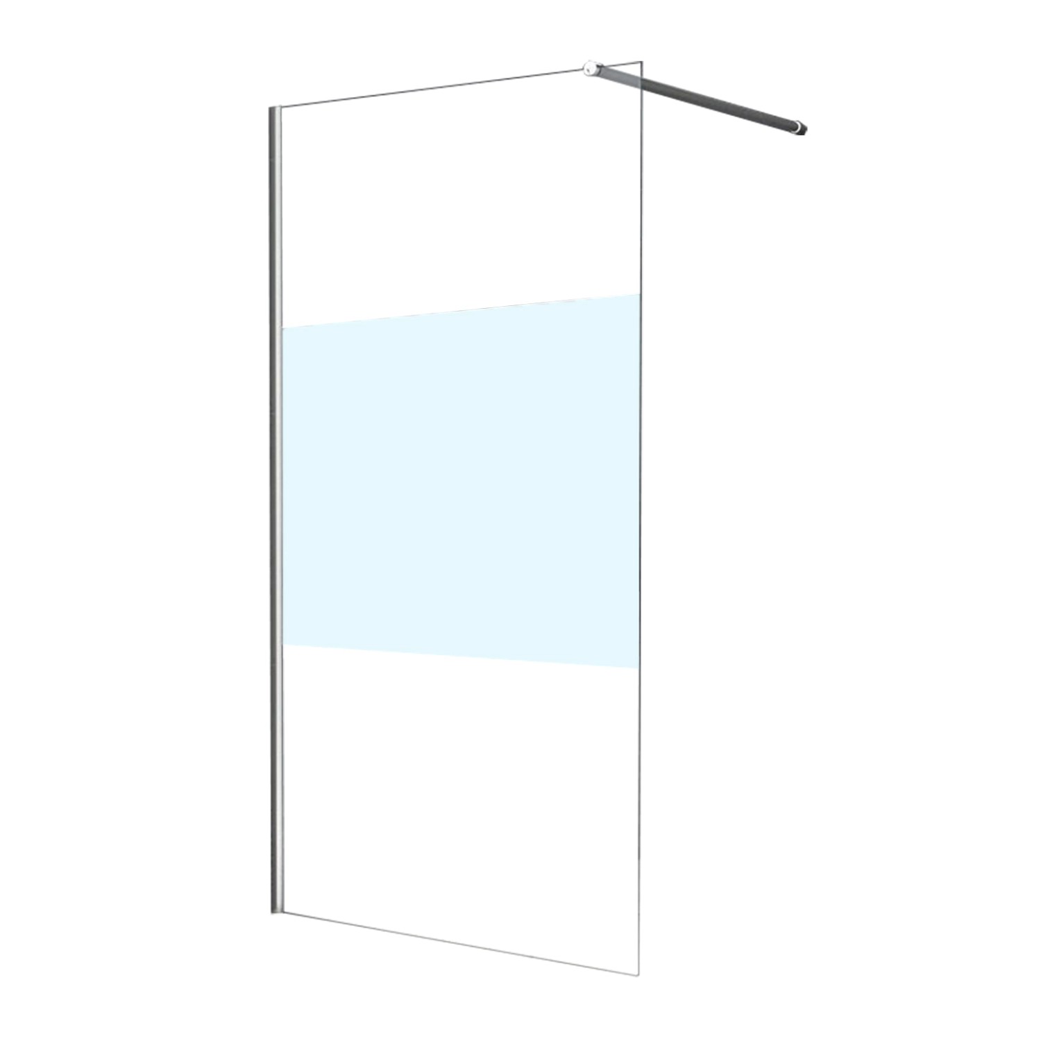 Glasdeals Walk-In Duschwand 120 x 200 cm STRETTO-COVER-3679