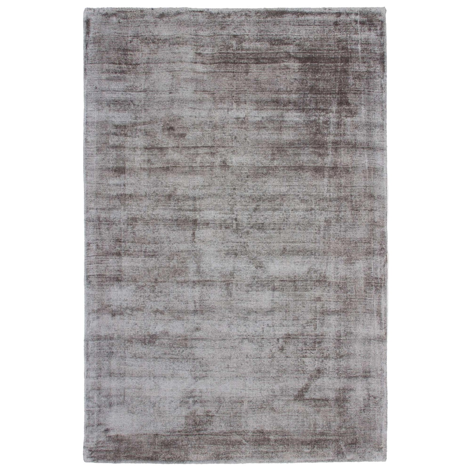 MeGusta Kurzflor Teppich Vintage UsedLook Silber Viskose 160x230 cm Clara günstig online kaufen