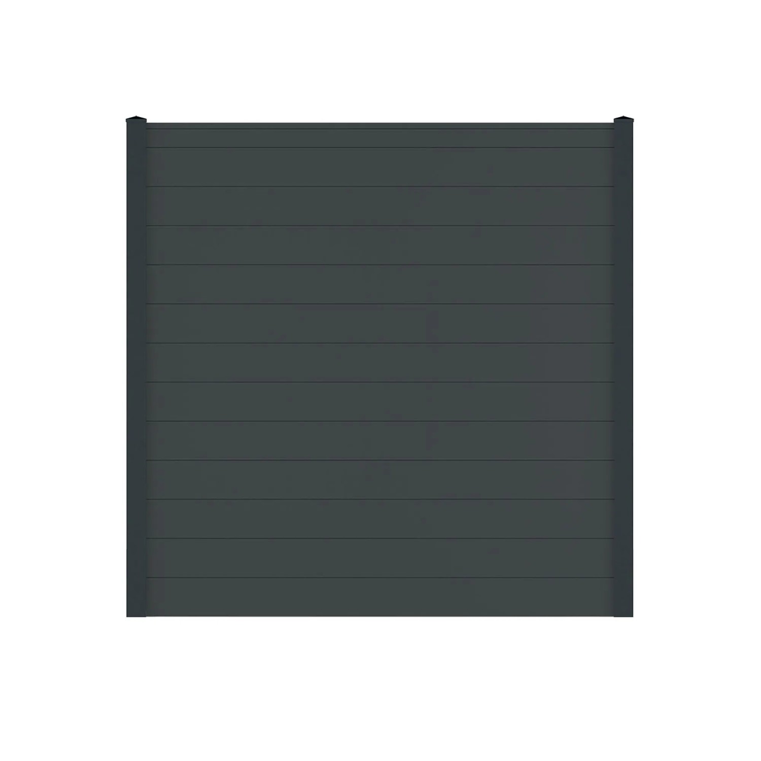 Vidual Sichtschutzzaun Snap 140 zum Aufdübeln 1,8 m x 1,84 m Anthrazit