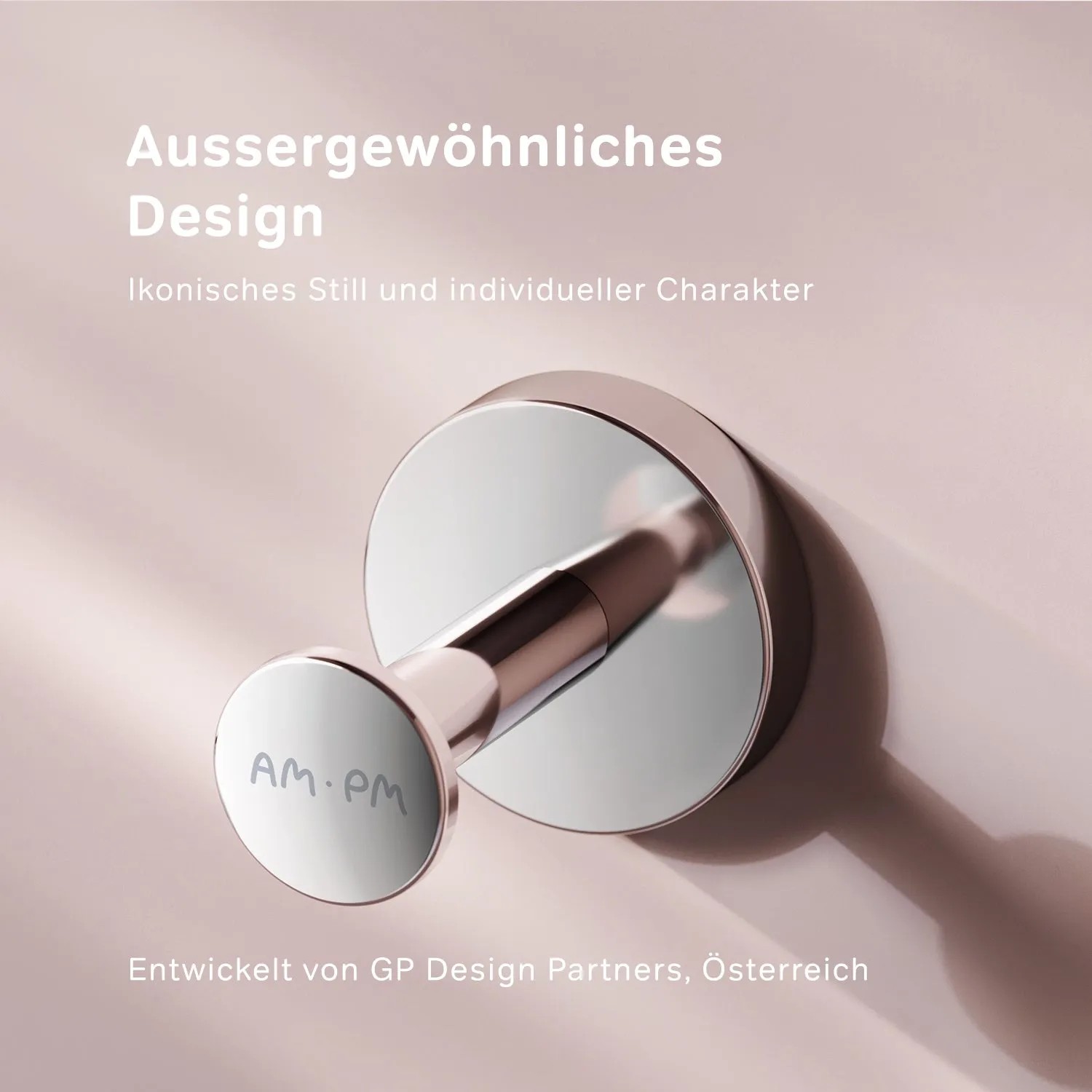 AM.PM Handtuchhaken Inspire V2.0 Chrom, Edelstahl, modernes Design für Sicherheit im Bad.