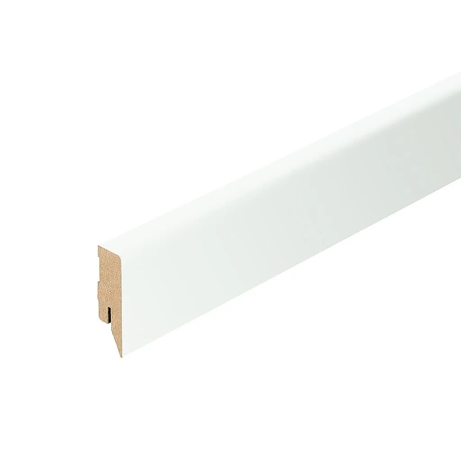 PROFI Sockelleiste Vierkant Weiß Lackiert MDF-Kern