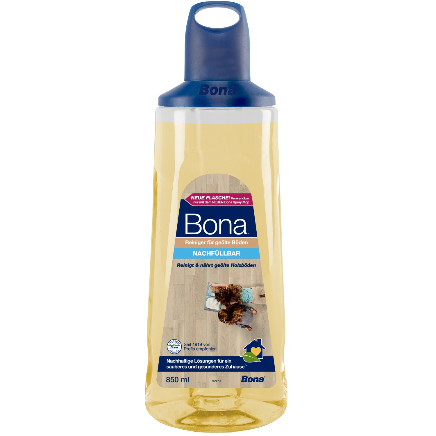 Bona Reiniger für geölte Böden Kartusche 850 ml für Bona Premium Spray Mop