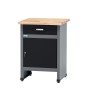 Küpper Werkbank mit Tür und Schublade, 84x60x60 cm, schwarz-hellgrau, FSC®-zertifiziert.