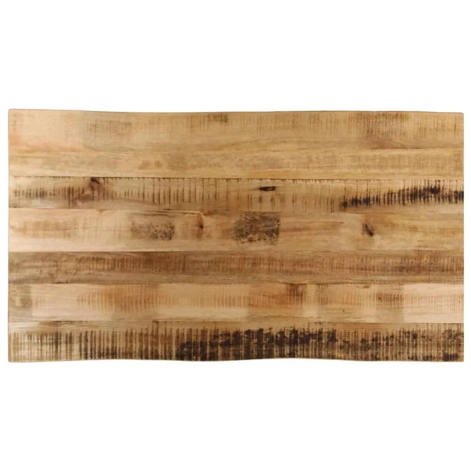 vidaXL Tischplatte mit Baumkante 100x60x2,5 cm Raues Mango Massivholz 370670