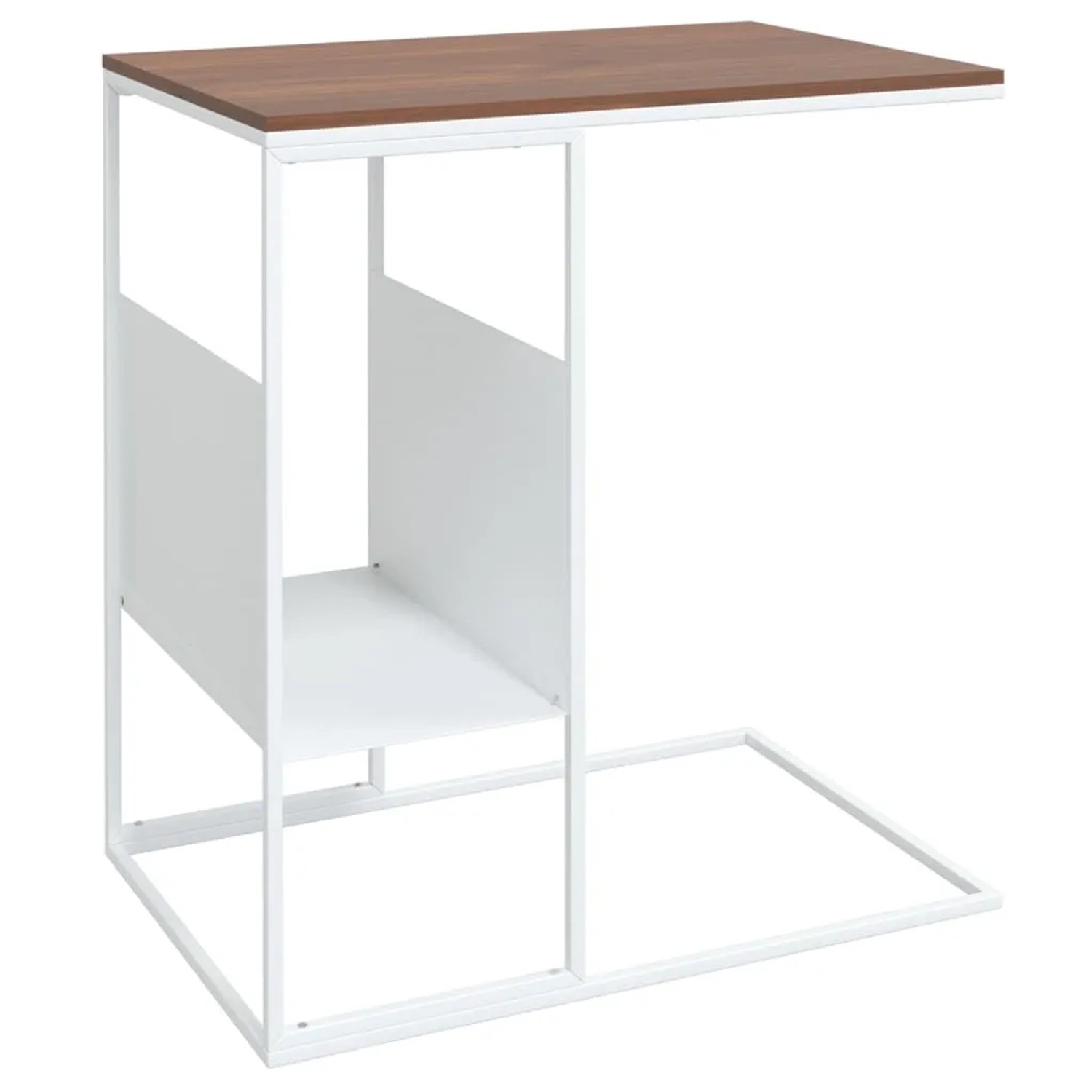 vidaXL Beistelltisch Weiß 55x36x59,5 cm Holzwerkstoff 343106