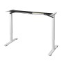 Weißes Gestell für Juskys Schreibtisch Office Stand, höhenverstellbar, 160x75 cm.