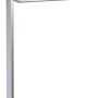 Moderne AEG LED-Stehleuchte Gan in Silber, ideal für Büro und Wohnraum.