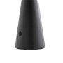 Schwarze Lindby LED Solarleuchte Lirinor, dimmbar und spritzwassergeschützt.