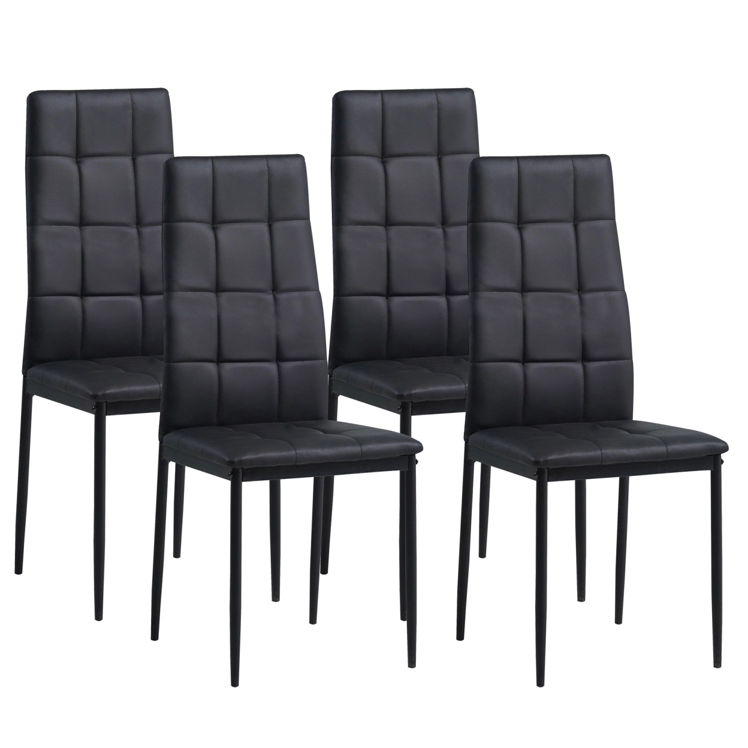 Albatros Esszimmerstühle RIMINI 4er SET Schwarz günstig online kaufen