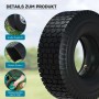 Robuster Rasentraktor Reifen 16x6.50-8 mit tiefem Profil, dickem Gummi und Winkelventil für gute Traktion. Zubehör.
