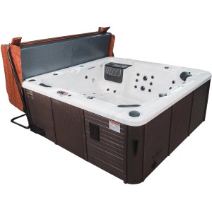 Canadian Spa Abdeckhilfe für Whirlpool-Abdeckung, bodenbefestigt, bis 240 cm breit.