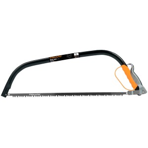 Fiskars Bügelsäge SW30, 21 Zoll, mit ergonomischem Griff und Sägeblattschutz.