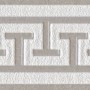A.S. Création Borte selbstklebend, Mäander-Muster, grau-metallic, 5 m x 4 cm.