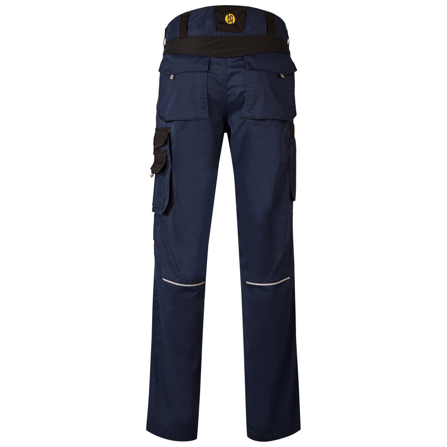 Hans Schäfer Bundhose Argos, Gr. 50, Weiß/Schwarz: Arbeitskleidung mit Taschen und Stretch-Einsätzen.