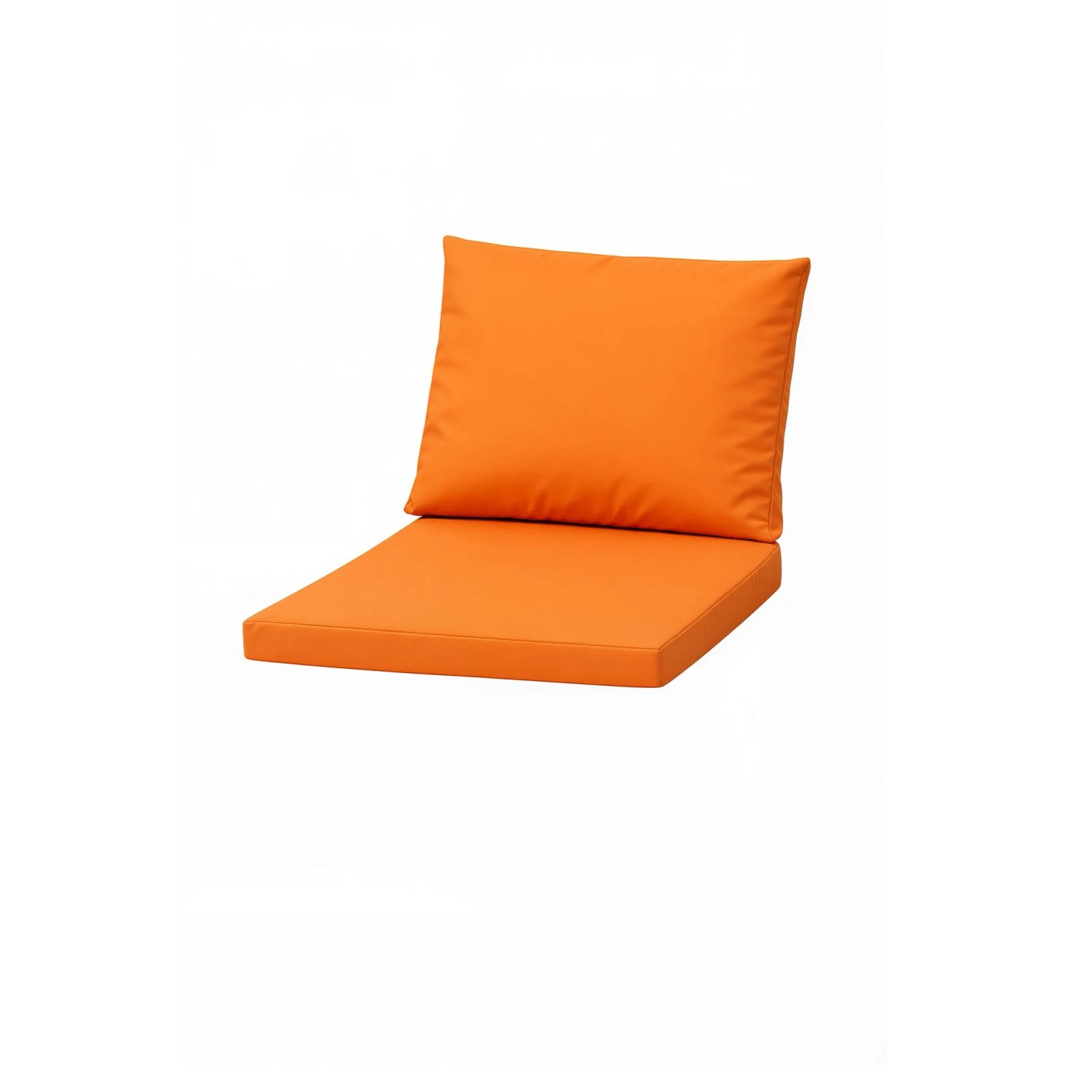 Setgarden Mix 2er Set Sitzkissen Für Polyrattan Sessel 50x52x7 Sitz + 50x56 cm Rückenlehne 1tlg Orange