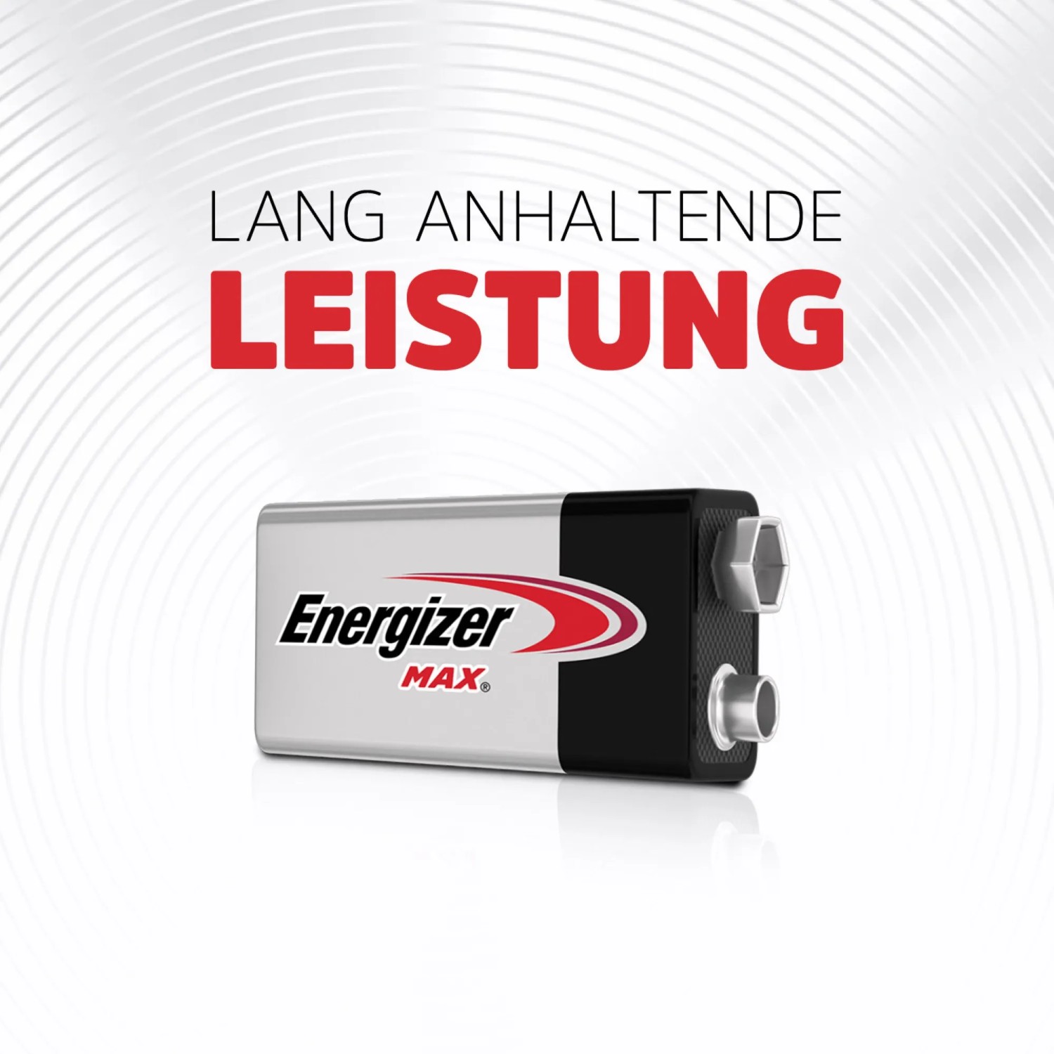 Energizer Max 9V E-Block Alkaline Batterie, 2er-Pack.