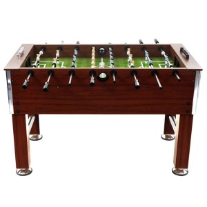 vidaXL Kickertisch Stahl 60 kg 140 x 74,5 x 87,5 cm Braun 91439
