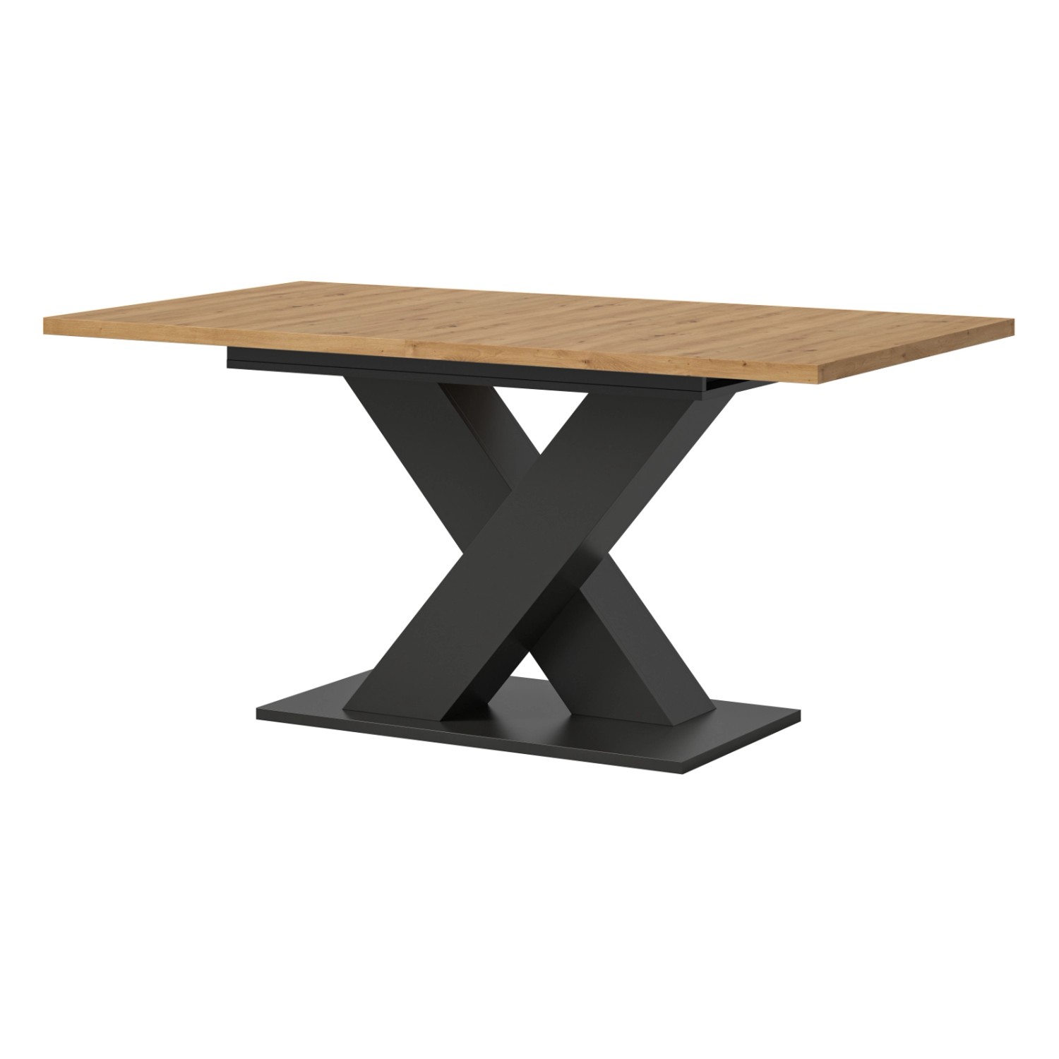 Inn.Furn Esstisch Eiche und Grau 150 - 190 cm Küchentisch Ausziehbar Home-X günstig online kaufen