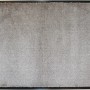 Schöner Wohnen Sauberlaufmatte Miami, 67x150 cm, Taupe. Fußmatte mit dunklem Rand.