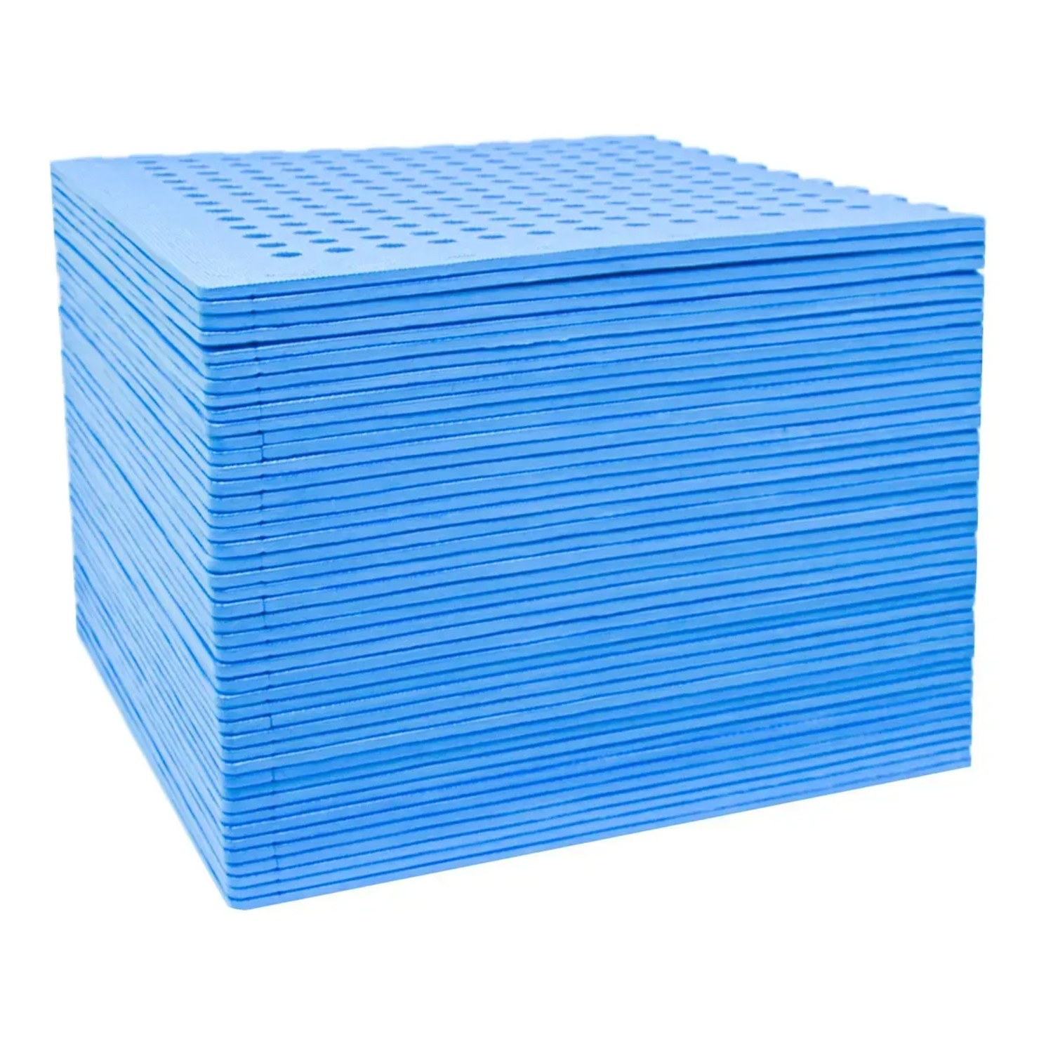 Blaues 44er Set eyepower Poolmatten 62x62cm, Unterlegmatten für Pool als Bodenschutz.