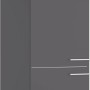 Optifit Hochschrank Ingvar420, 60 cm, Anthrazit Matt. Vorratsschrank mit zwei Türen und einer Klappe.