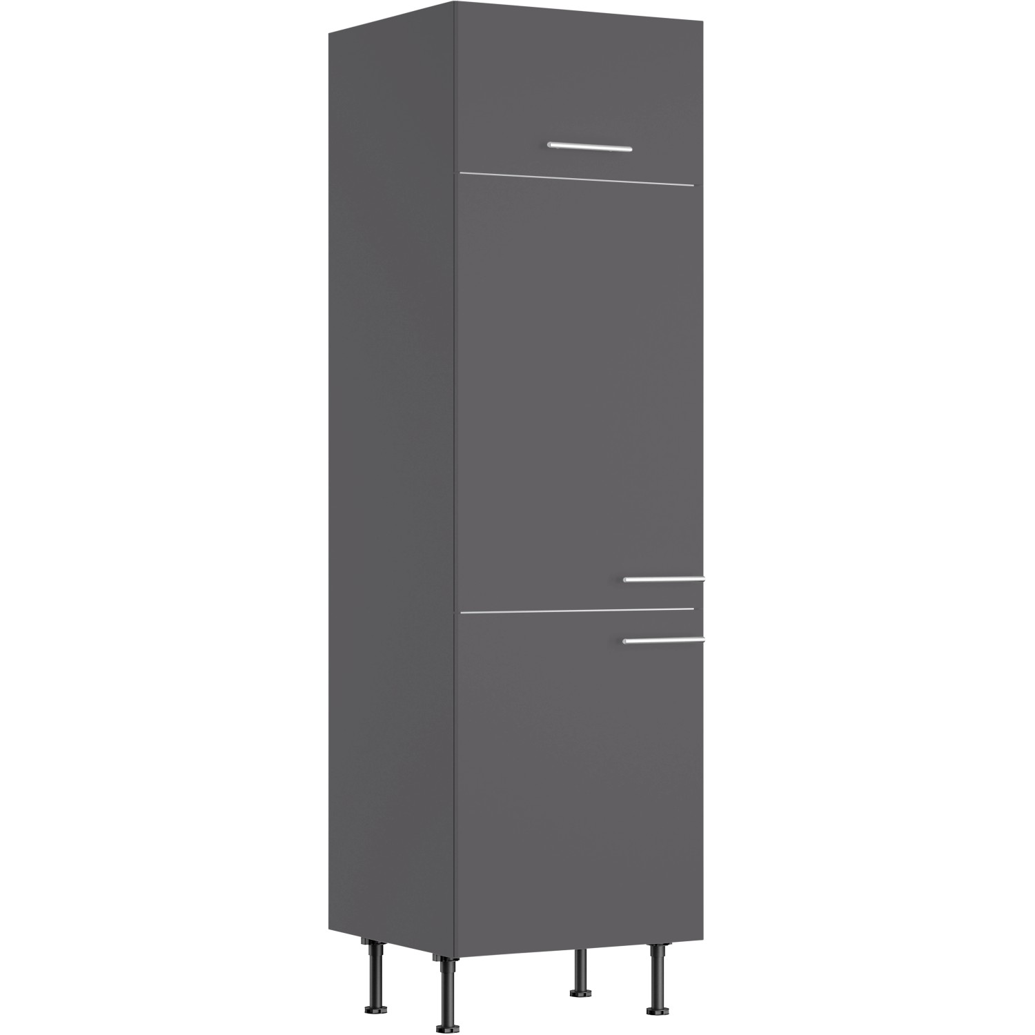 Optifit Hochschrank für Kühlschrank Ingvar420 60 cm Anthrazit Matt