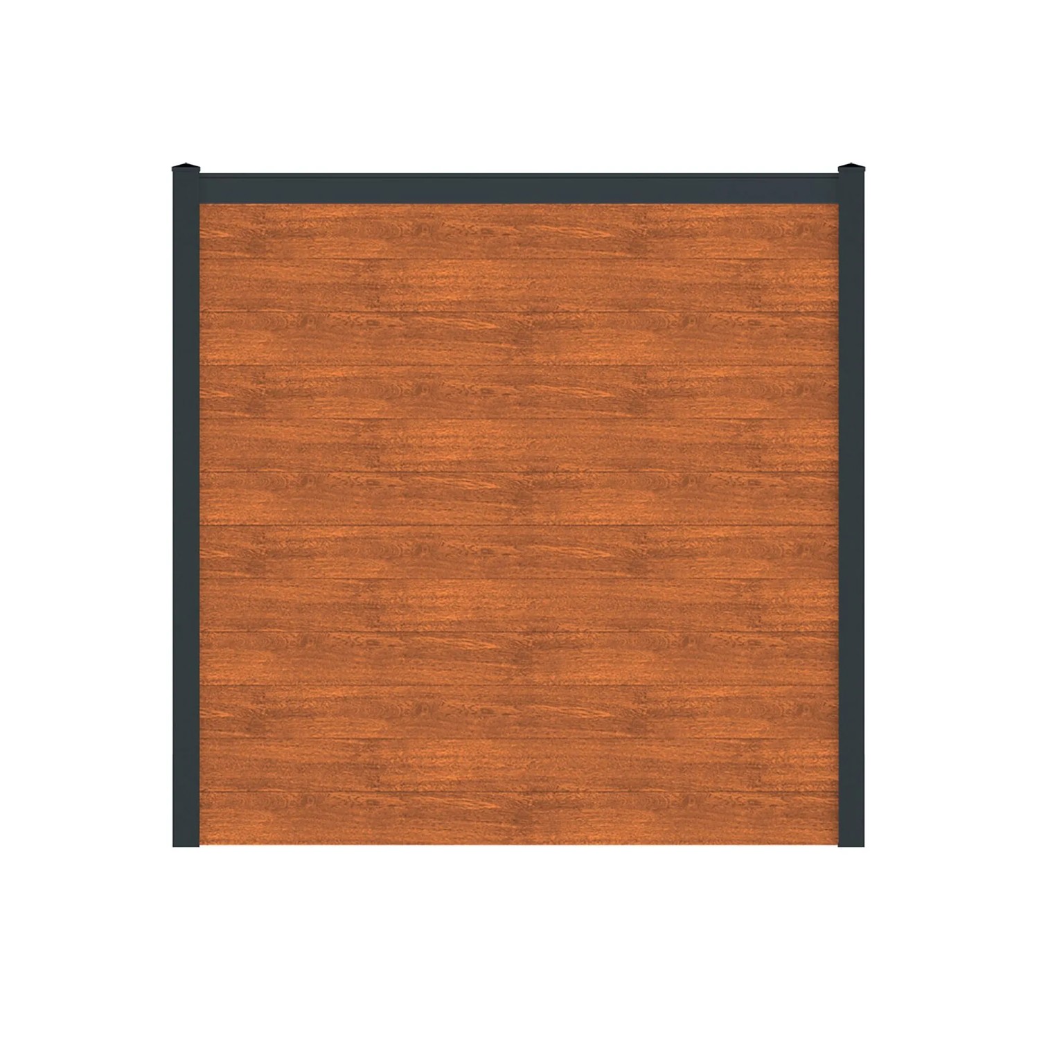 Vidual Sichtschutzzaun Snap 140 zum Aufdübeln 1,8 m x 7,14 m Light Oak
