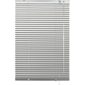 Gardinia Aluminium Jalousie, 90x175 cm, silberfarben. Sicht- und Sonnenschutz für Fenster.