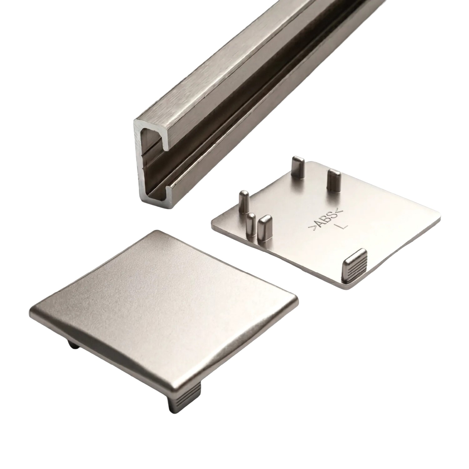 Doorlegro Distanzprofil-Set EasySlide 65 Edelstahl 1 cm x 200 cm x 6,5 cm 3 Stk.