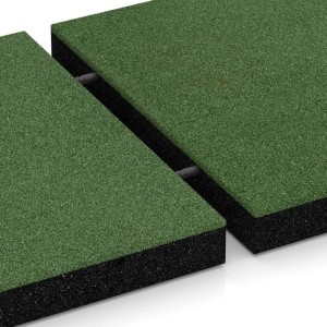 WARCO Fallschutzplatten, 50x50 cm, grasgrün, mit Steckverbindern für einfache Verlegung.