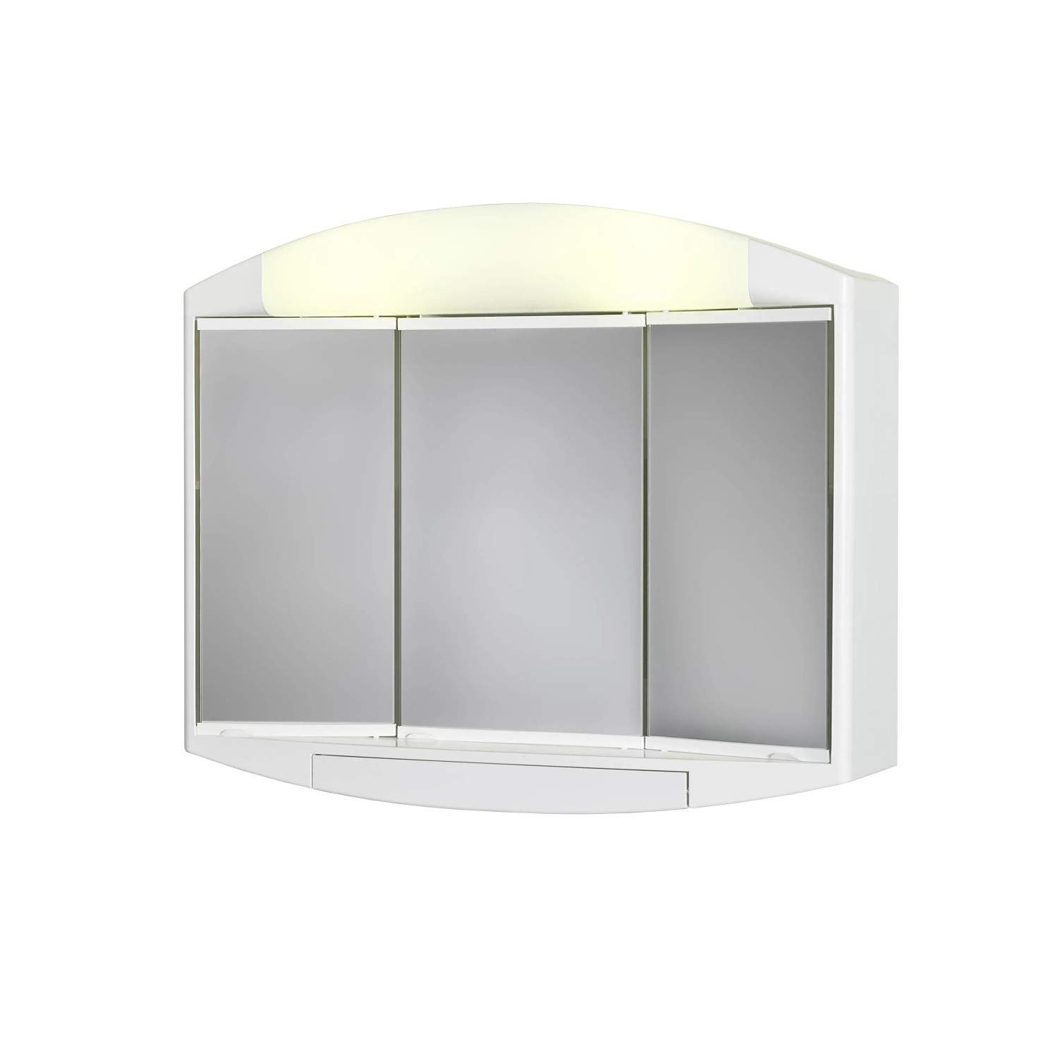 Jokey Spiegelschrank Elda 59 cm x 49 cm Weiß Hochglanz