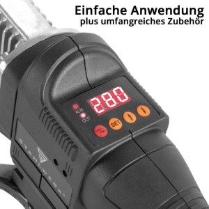 STAHLWERK Muffenschweißgerät PW-800 ST mit digitaler Temperaturanzeige und Bedienfeld für Kunststoffrohre.