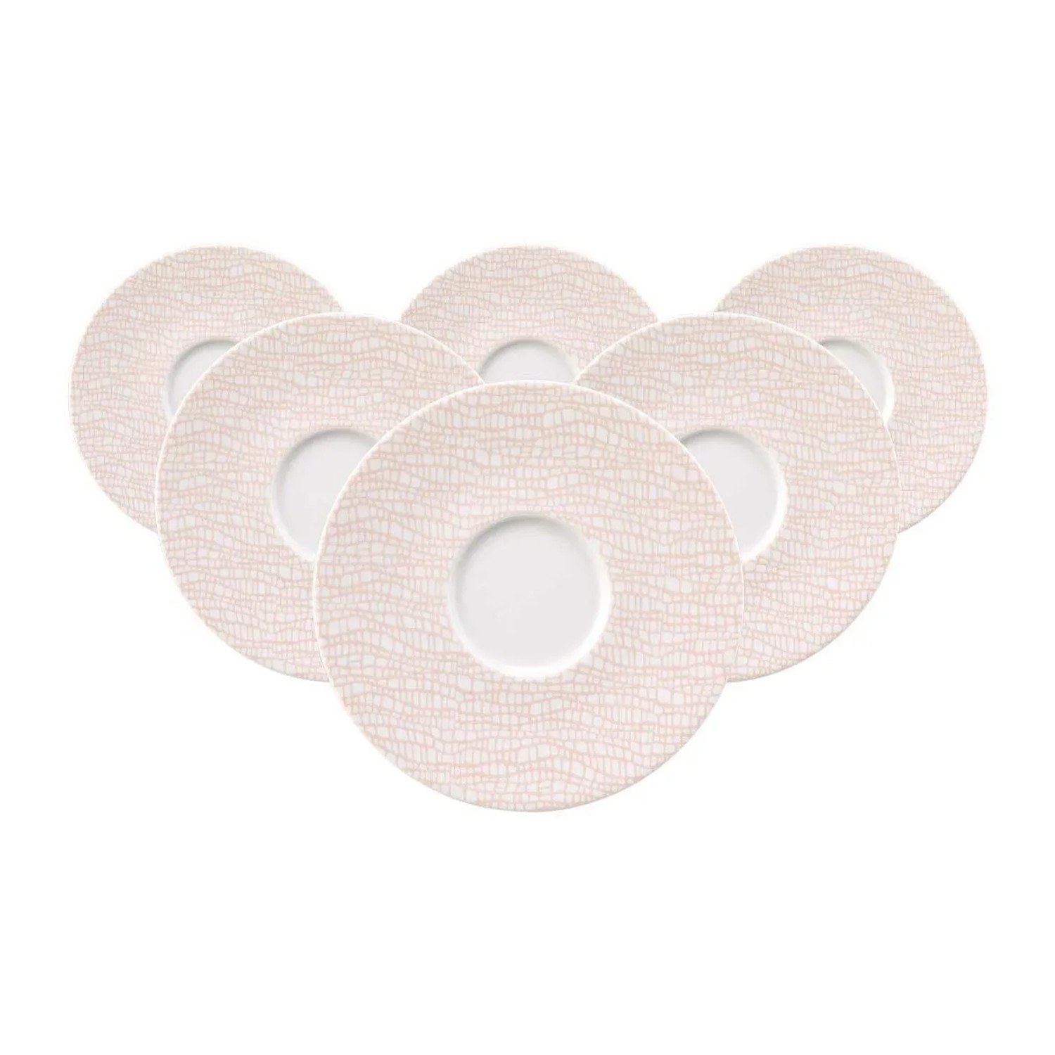 Seltmann Weiden Life Fashion Untertasse 16,5 cm 6er Set Posh Rose