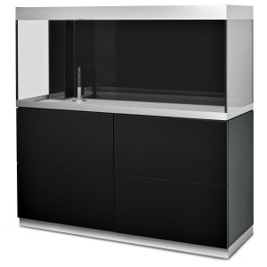Oase Aquarium-Set HighLine Weißglas 400 Schwarz 400 l
