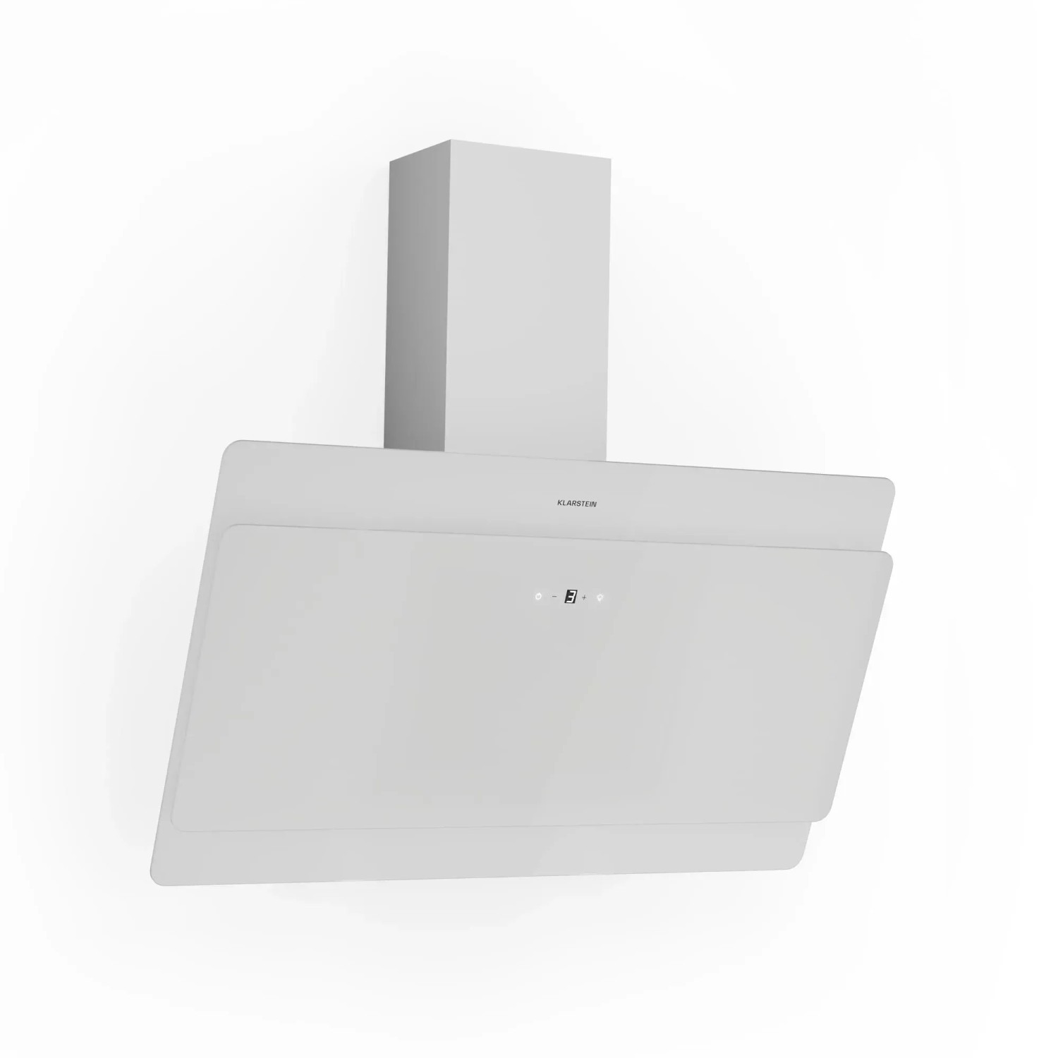 Klarstein Aurica 90 Dunstabzugshaube 90cm 600 m³/h LED Touch Glas Weiß