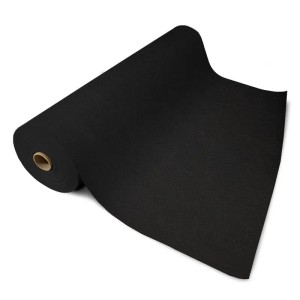 Floordirekt Messeteppich Sintra Pflegeleichter Gangläufer Schwarz 200 x 450 cm